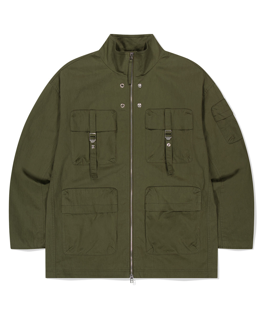 MAHAGRID WASHED FIELD JACKET [KHAKI]