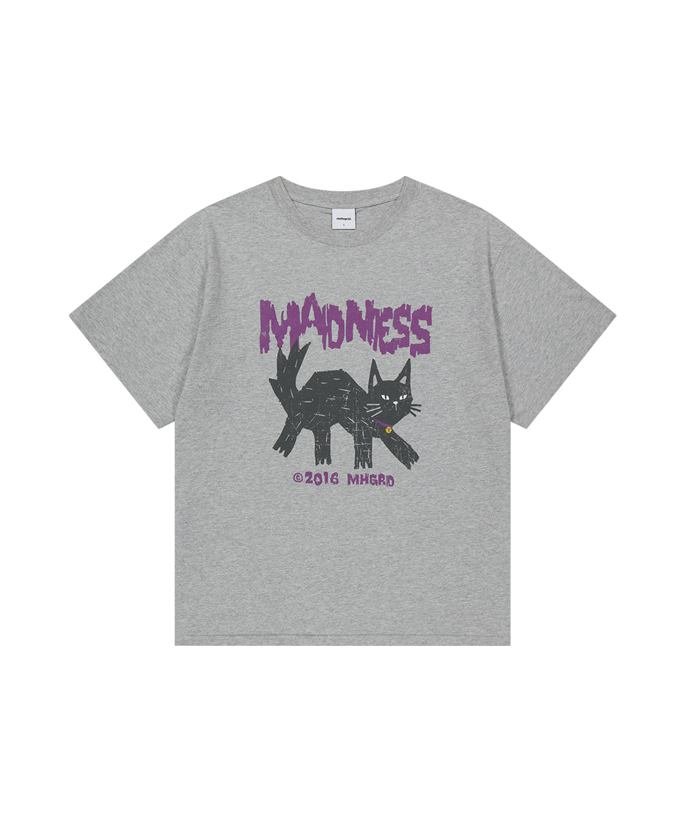 MAHAGRID MADNESS CAT TEE [GREY]