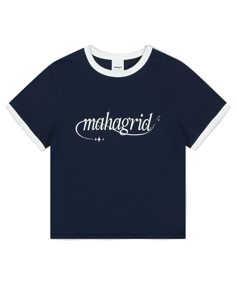 MAHAGRID SHOOT STAR RINGER TEE [NAVY]
