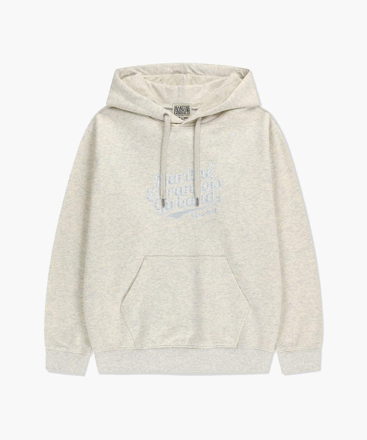 MARITHE VINTAGE LOGO HOODIE (BRUSHED) oatmeal