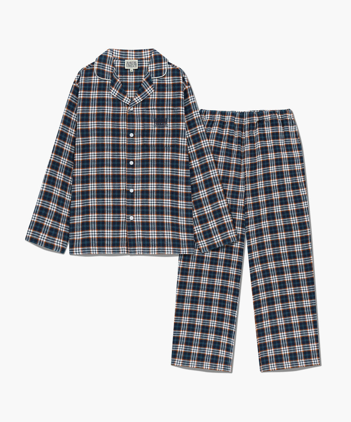 MARITHE HOLIDAY LOUNGEWEAR SET-UP navy
