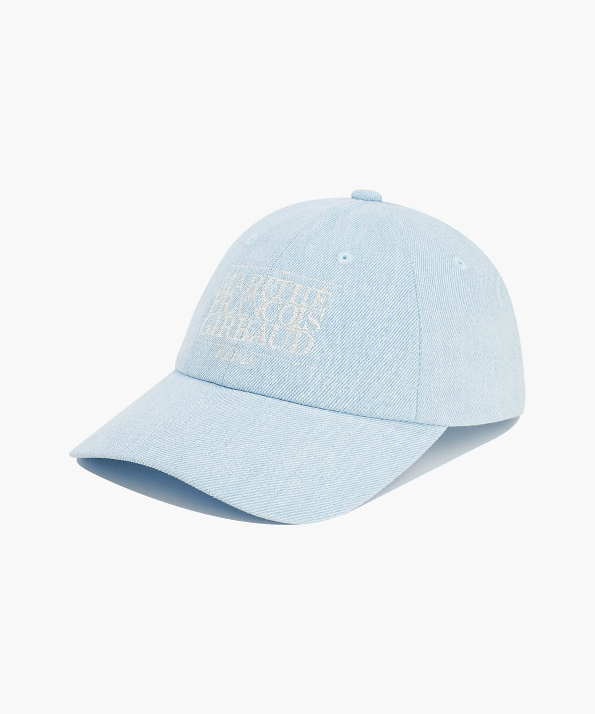 MARITHE [EXCLUSIVE] SMALL CLASSIC LOGO WASHING CAP light blue