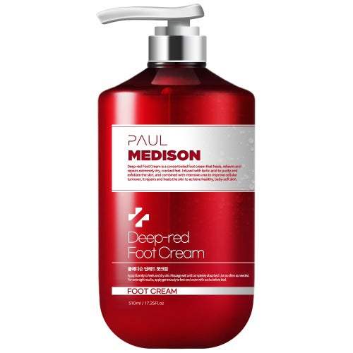 WBSKIN Paul Madison Deep Red Foot Cream 1 x: 510ml Dead skin removal/foot care/cracked heels
