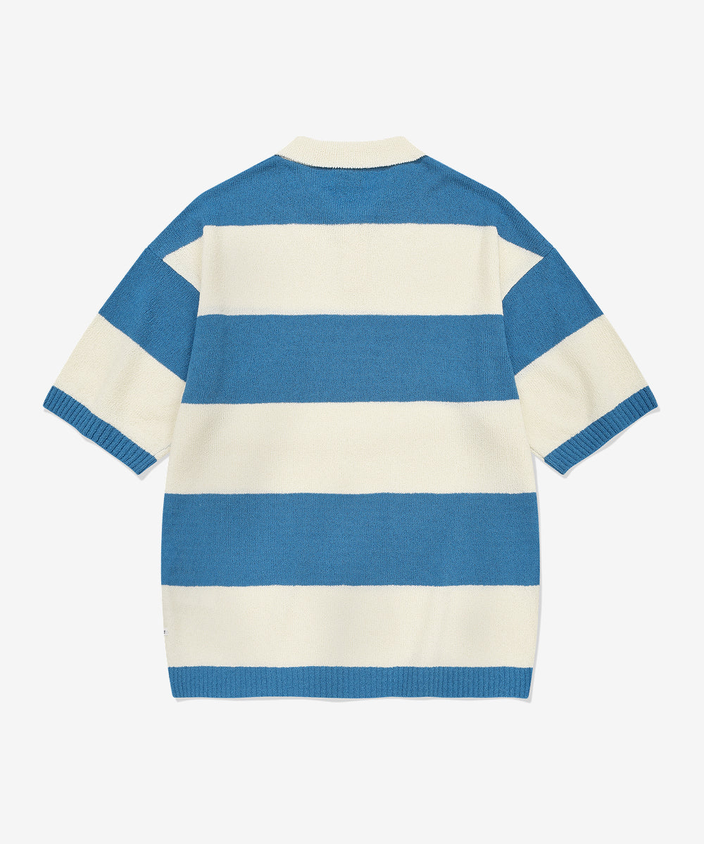 Covernat Rug Half-Sleeve Knit Blue