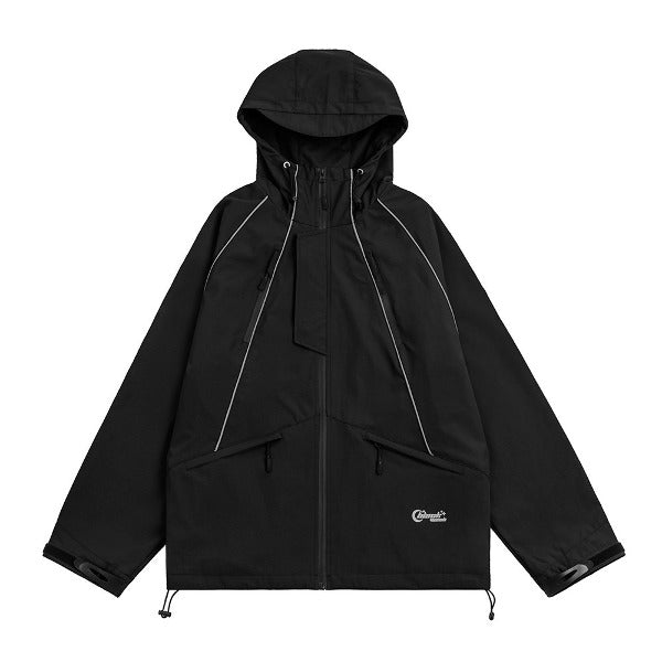 Gababa Unisex Clean Design Oversfit Windbreaker Jacket G77748
