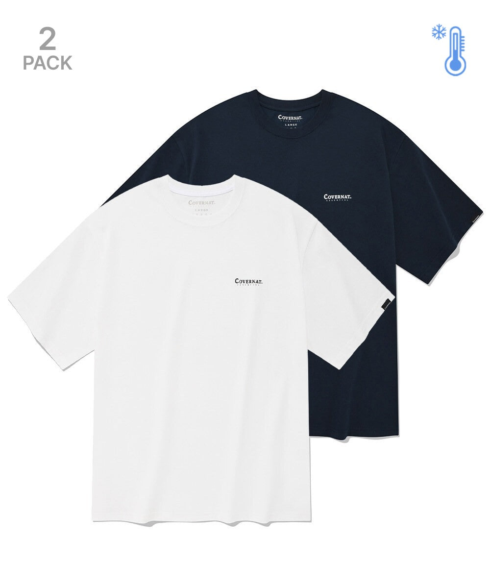 Covernat [2PACK] Active T-shirt Black+White