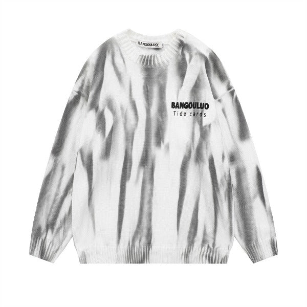 Gababa Unisex Acided Oversized Knit Shirt G77743 (Plus Size S~XL)