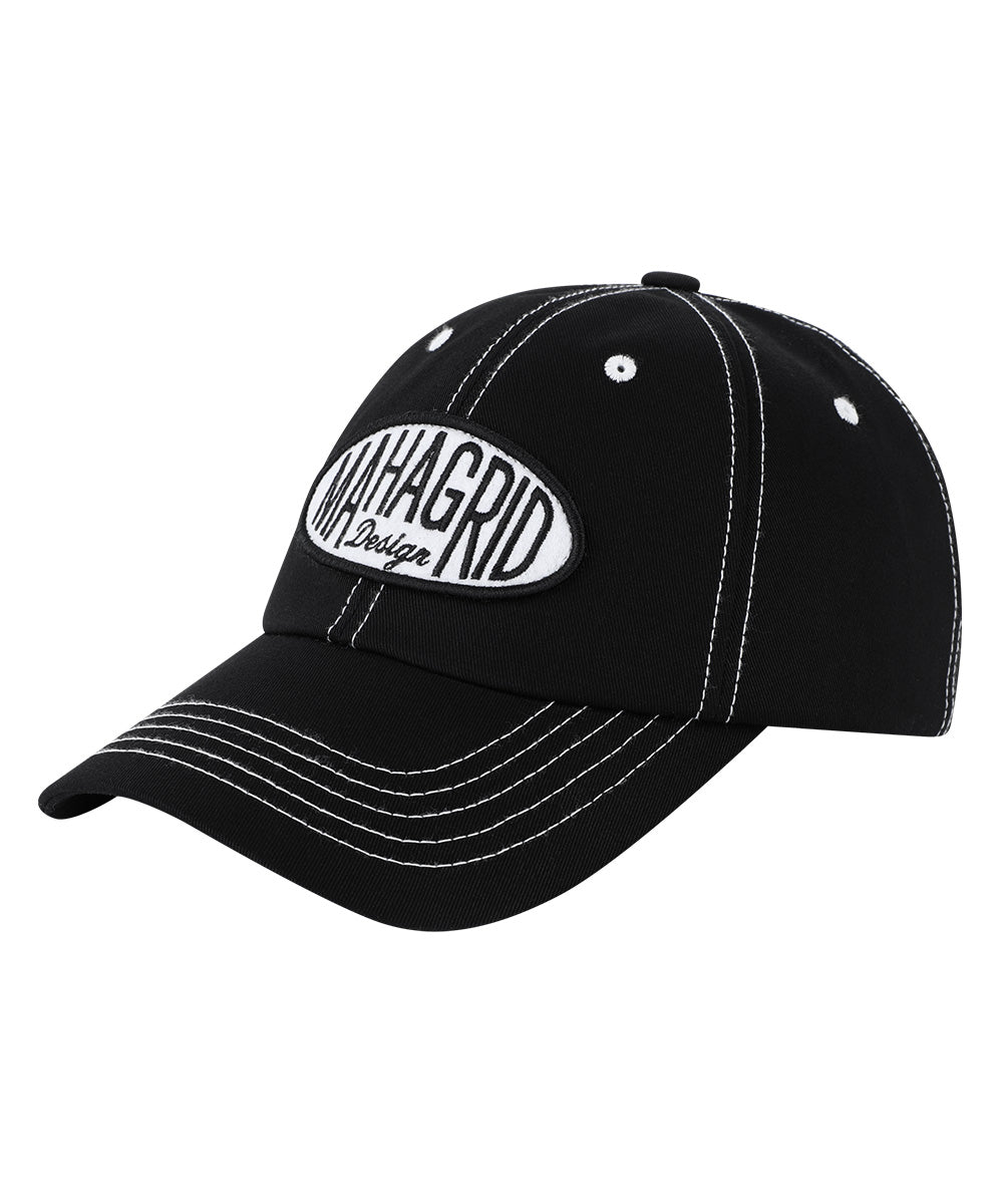 MAHAGRID OVAL LOGO CAP [BLACK]