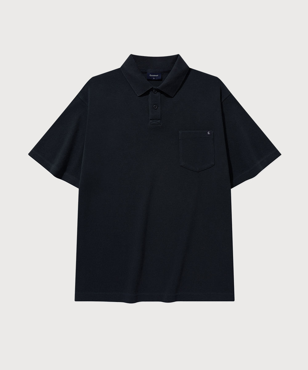 Covernat D-dyed Polo T-shirt Dark Navy