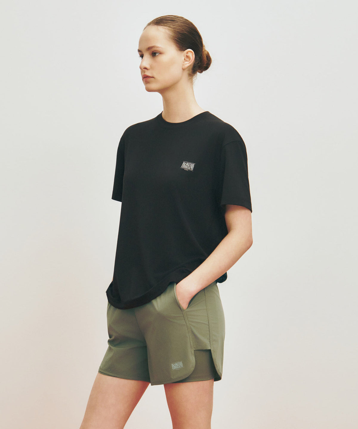 MARITHE SPORT CLASSIC LOGO TEE black