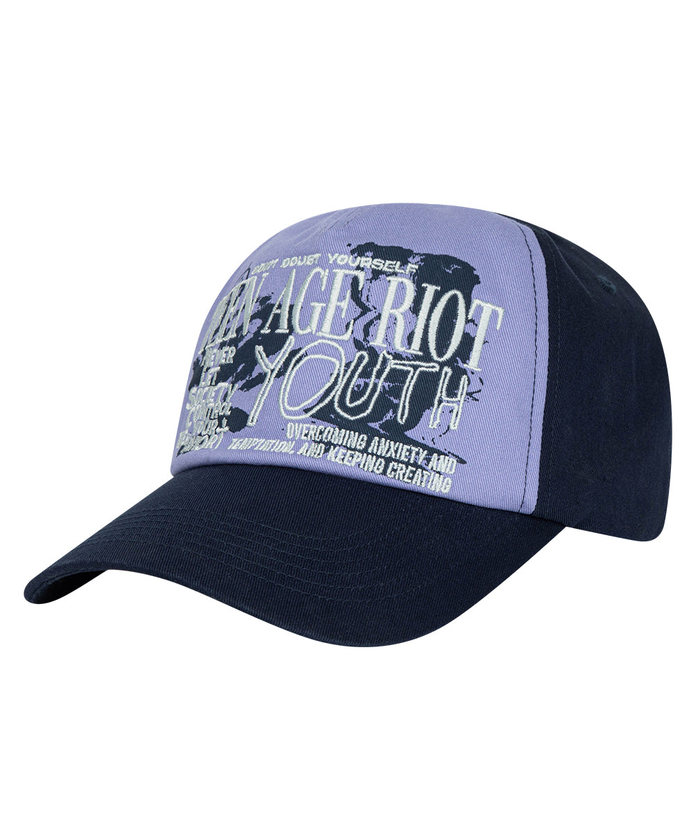 MAHAGRID YOUTH TWO TONE BALL CAP [NAVY]
