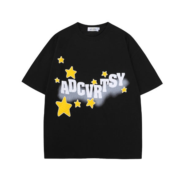 Gababa Unisex Yellow Galaxy Logo Short-Sleeve T-shirt G76987