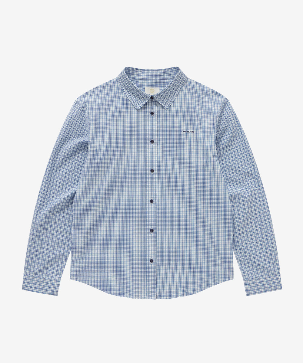 Covernat Women's Check Shirt Blue