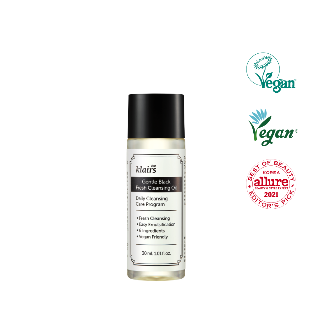 Dear, Klairs Gentle Black Fresh Cleansing Oil 30ml
