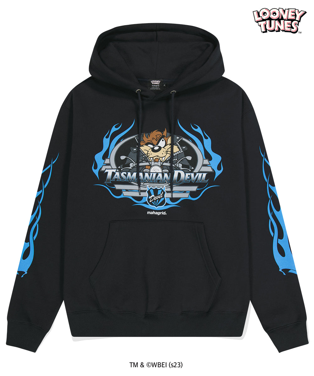 MAHAGRID TAZ FLAME HOODIE [BLACK]