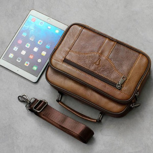 Bagstay BM_202 Natural Leather Crossbody Daily Bag Modern Classic