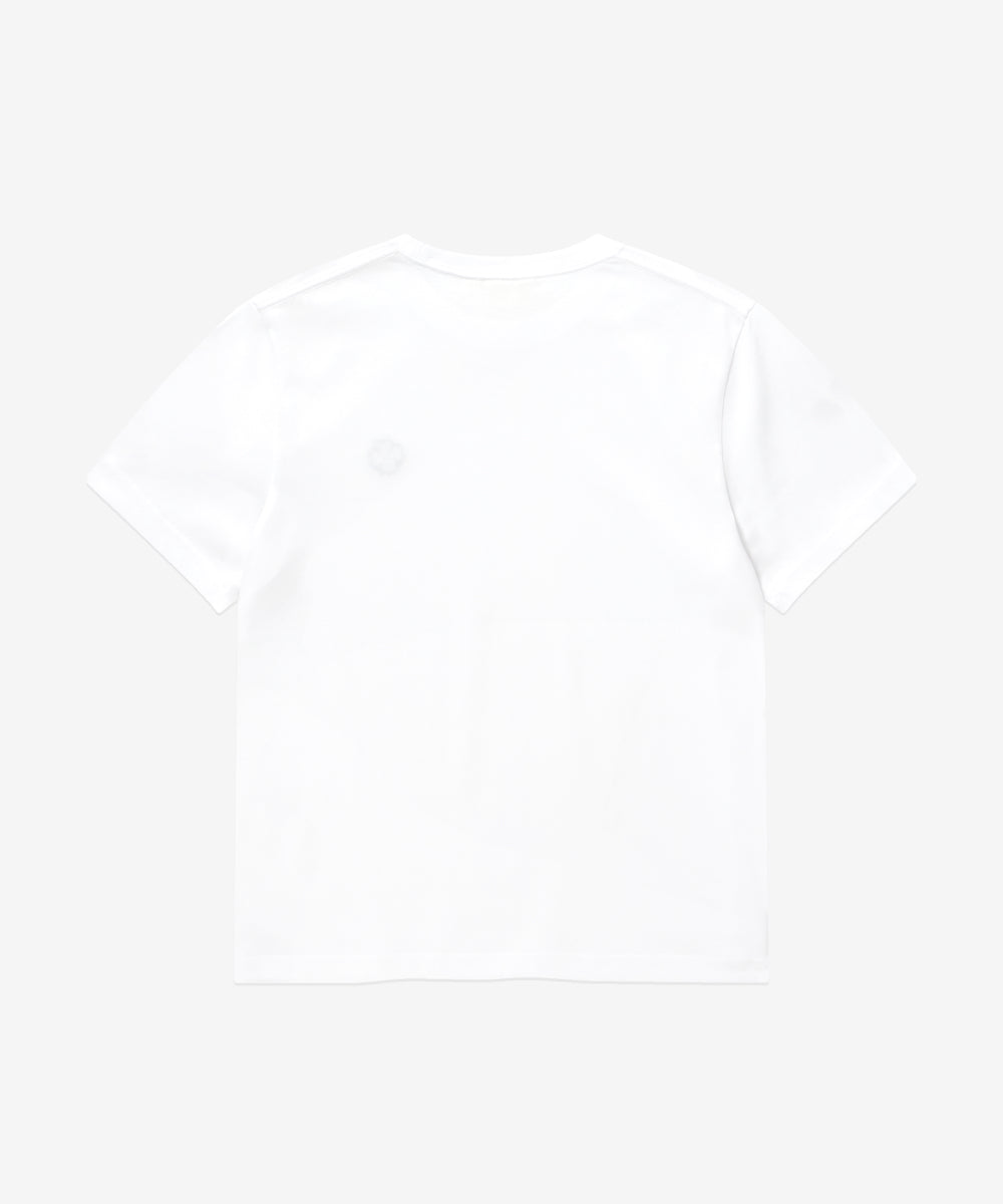 Covernat Women's Cool Cotton Small Clover Heart T-shirt White