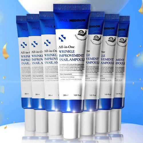 WBSKIN All-in-One Wrinkle Improvement Snail Ampoule (MFDS-certified/Whitening, Wrinkle Improvement Dual Functionality)