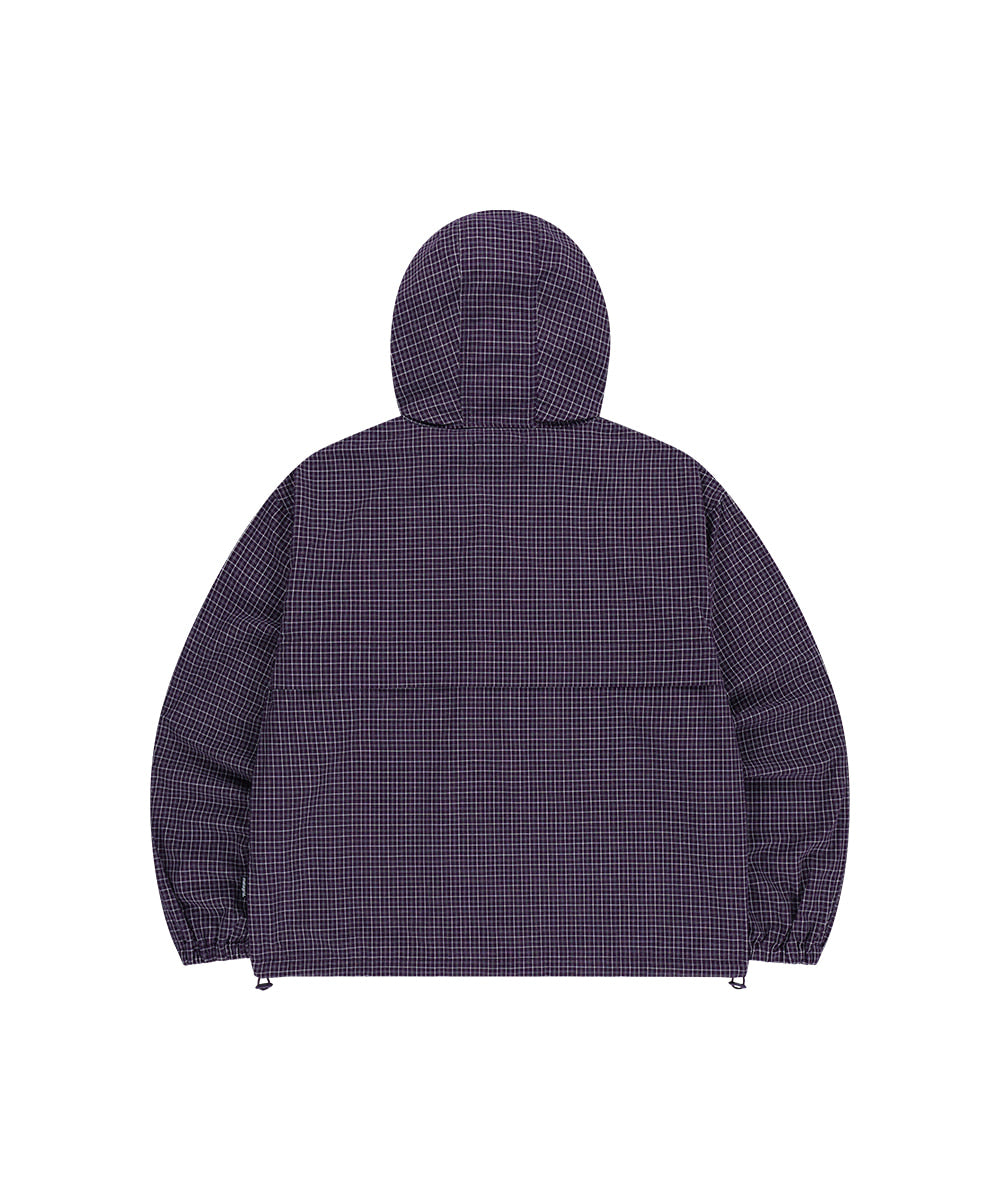 MAHAGRID CHECK WINDBREAKER [PURPLE]