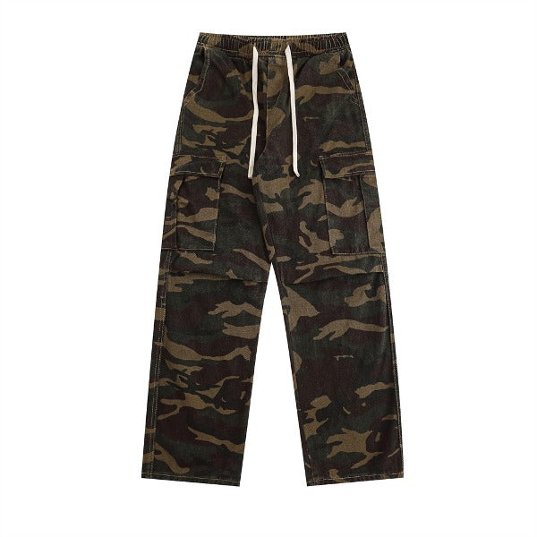 Gababa Unisex Military Hip Banding Pants G78298 (Plus Size S~3XL)