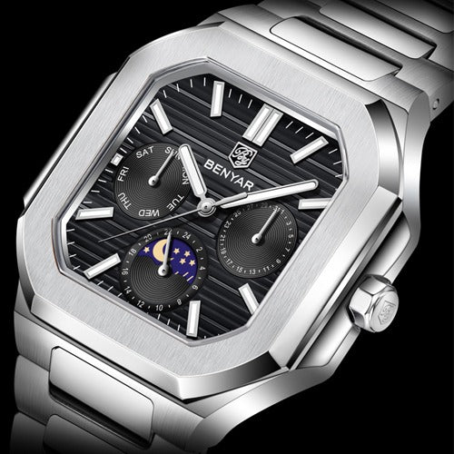 Bagstay B349WC Men's Premium Quartz Movement Steel Watch