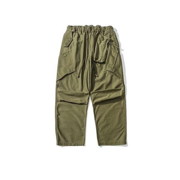 Gababa Unisex String Banding Pants with Side Pockets G77621 (Plus Size M~2XL)