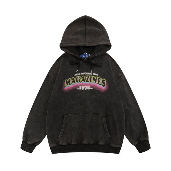 Gababa Unisex Street-Style Daily Oversized Hoodie G77493 (Plus Size M~XL)