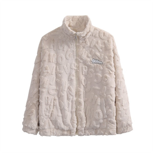 Gababa Unisex unique pattern fleece jacket perfect for daily wear G78345