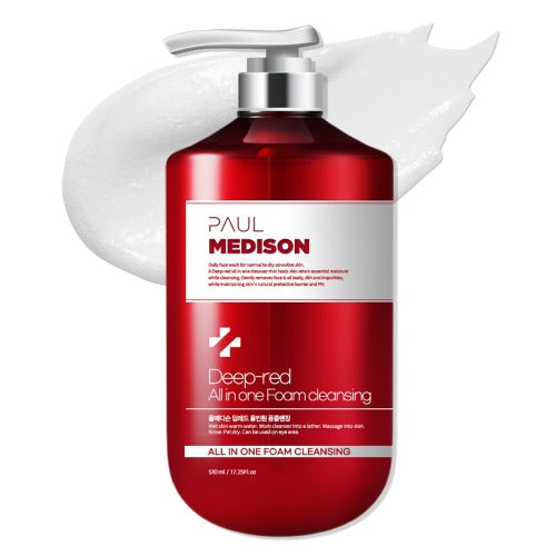 WBSKIN Paul Madison Deep Red All-in-One Foam Cleansing 1ea