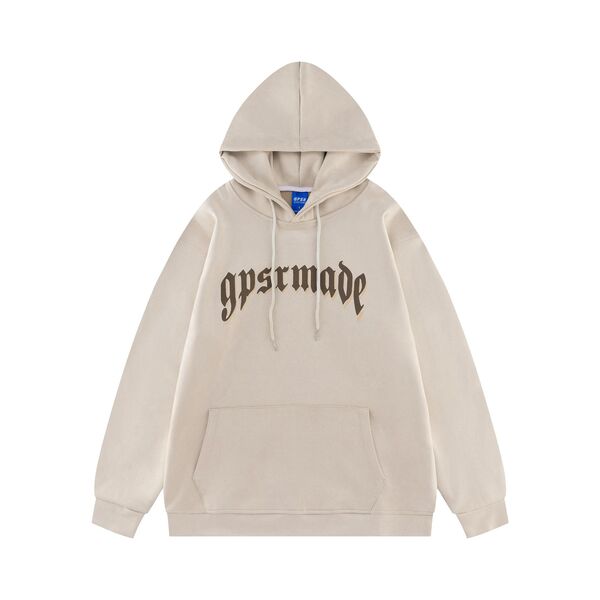 Gababa Glory Suede Cross Overfit Hoodie G77253