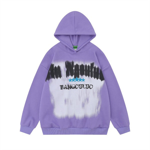 Gababa Unisex Oversized Hoodie with Bold Lettering Point G77860