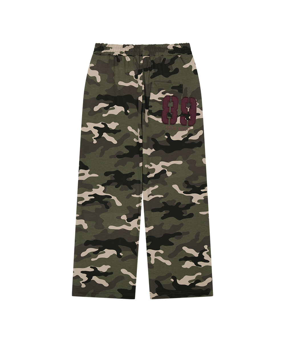 MAHAGRID CAMO APPLIQUE SWEATPANT [GREEN]
