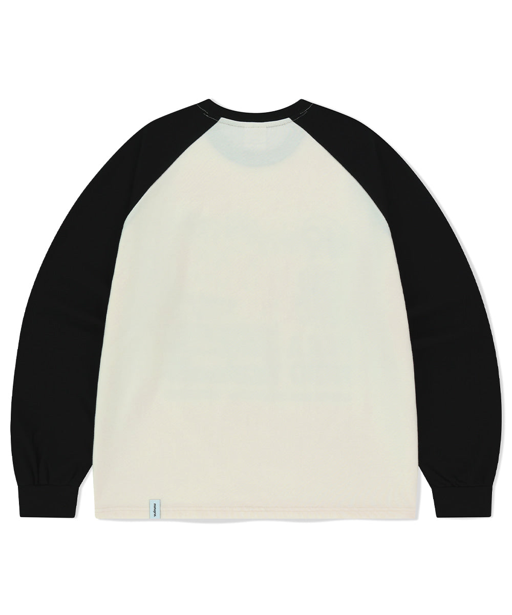 MAHAGRID INTERNATIONAL RAGLAN LS TEE [CREAM]