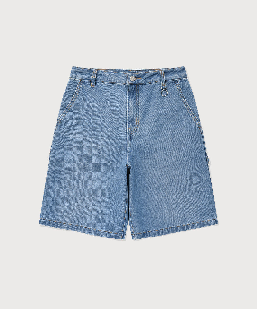 Covernat [Worn by Choi Yunji] Women's Bermuda Denim Shorts Blue
