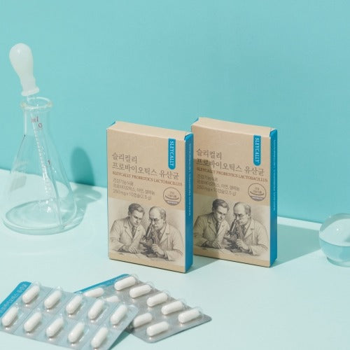 WBSKIN Slilicly Probiotics Lactic Acid Bacteria 10 Tablets (MFDS Certified/Health Functional Food/19 Strains of Lactic Acid Bacteria/Purity 80% Zinc)