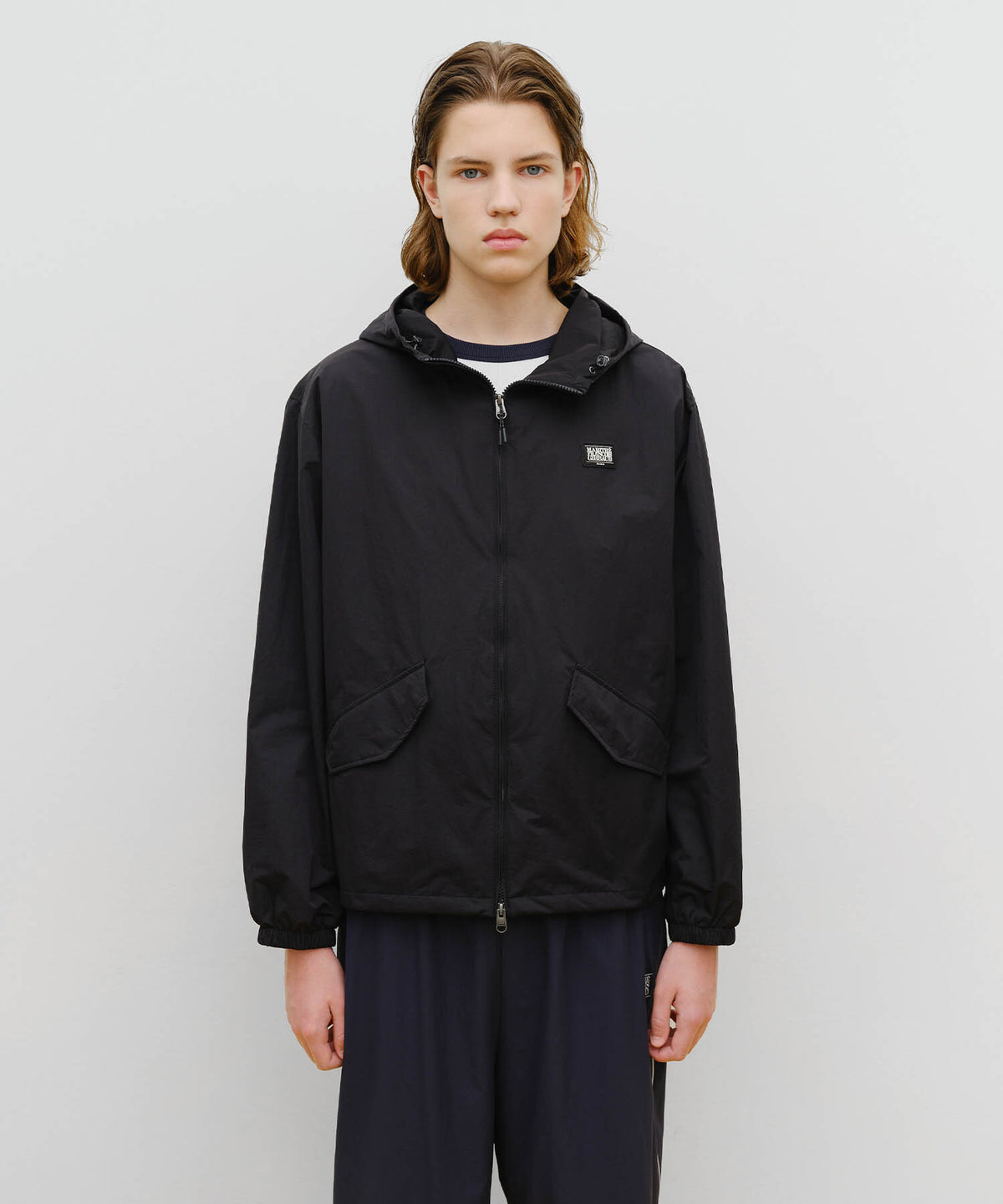 MARITHE SPORT HOODED WINDBREAKER black