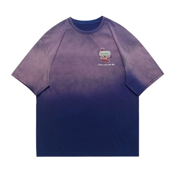 Gababa Mini Embroidery Round Neck Short Sleeve T-Shirt G76854