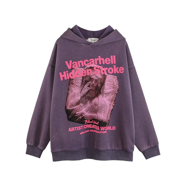 Gababa Unisex Holy Printing Point Unique Oversized Hoodie G77892 (Big Size M~2XL)