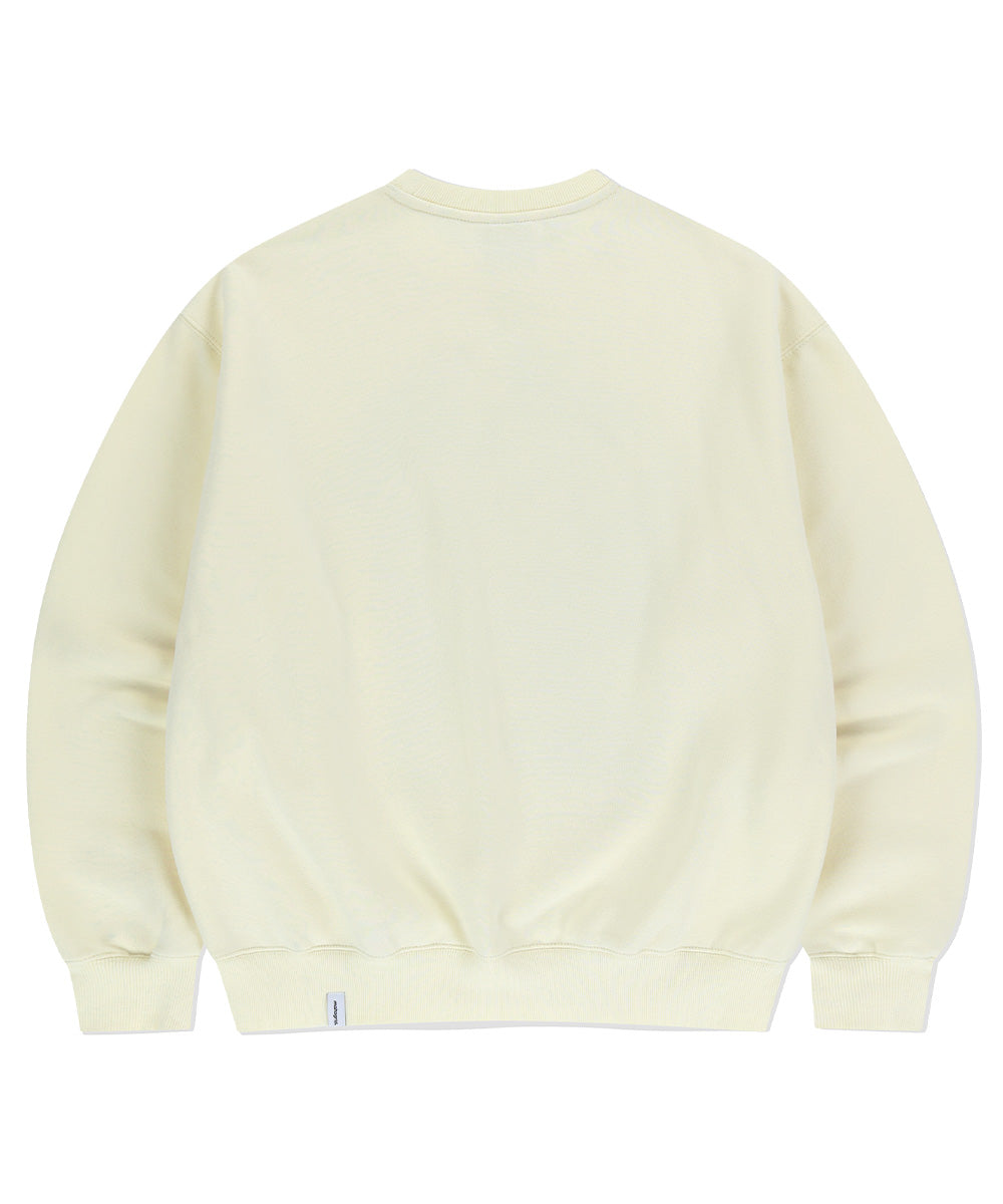 MAHAGRID BAT POST COLLAGE SWEATSHIRT [CREAM]