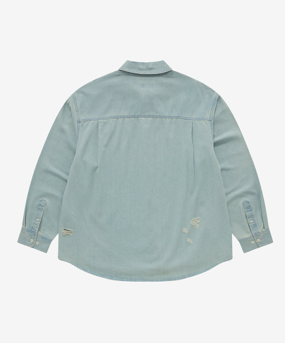 Covernat C Logo Denim Shirt Dusty Blue