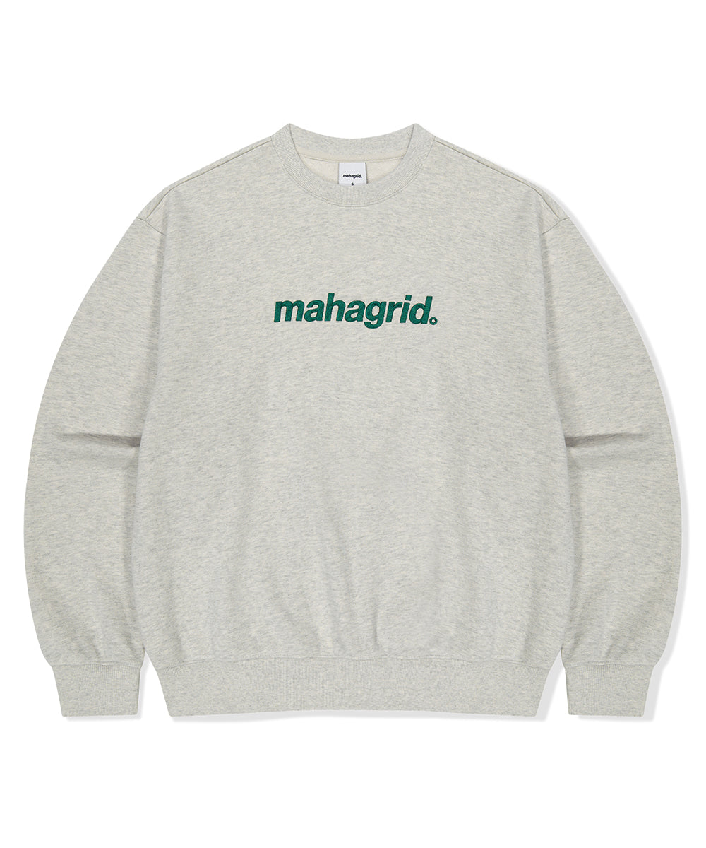 MAHAGRID BASIC LOGO SWEATSHIRT [OATMEAL]