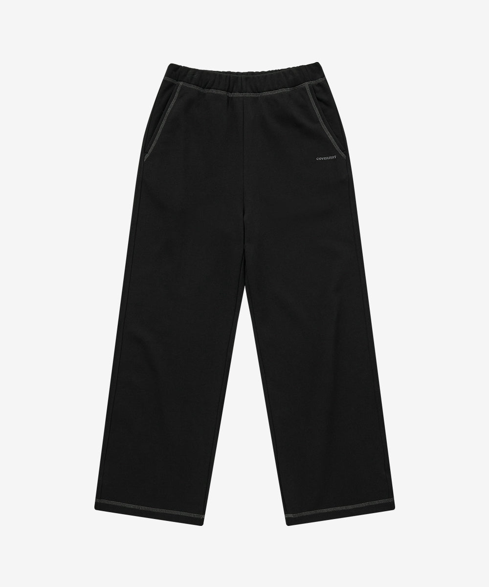 Covernat [Worn by Yunji Choi] Women's Straight Sweatpants Black