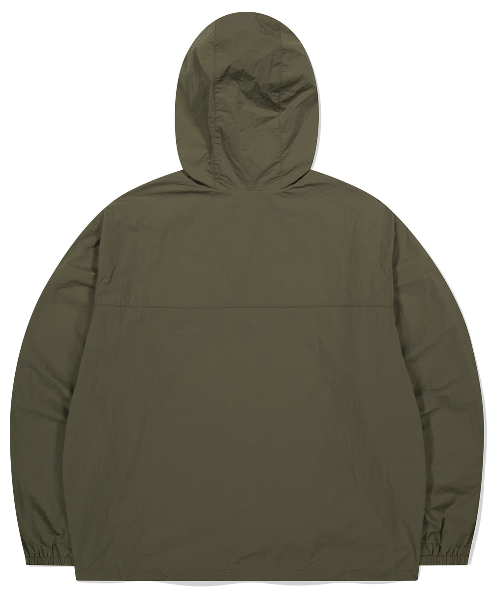 MAHAGRID BASIC LOGO NYLON WINDBREAKER [KHAKI]