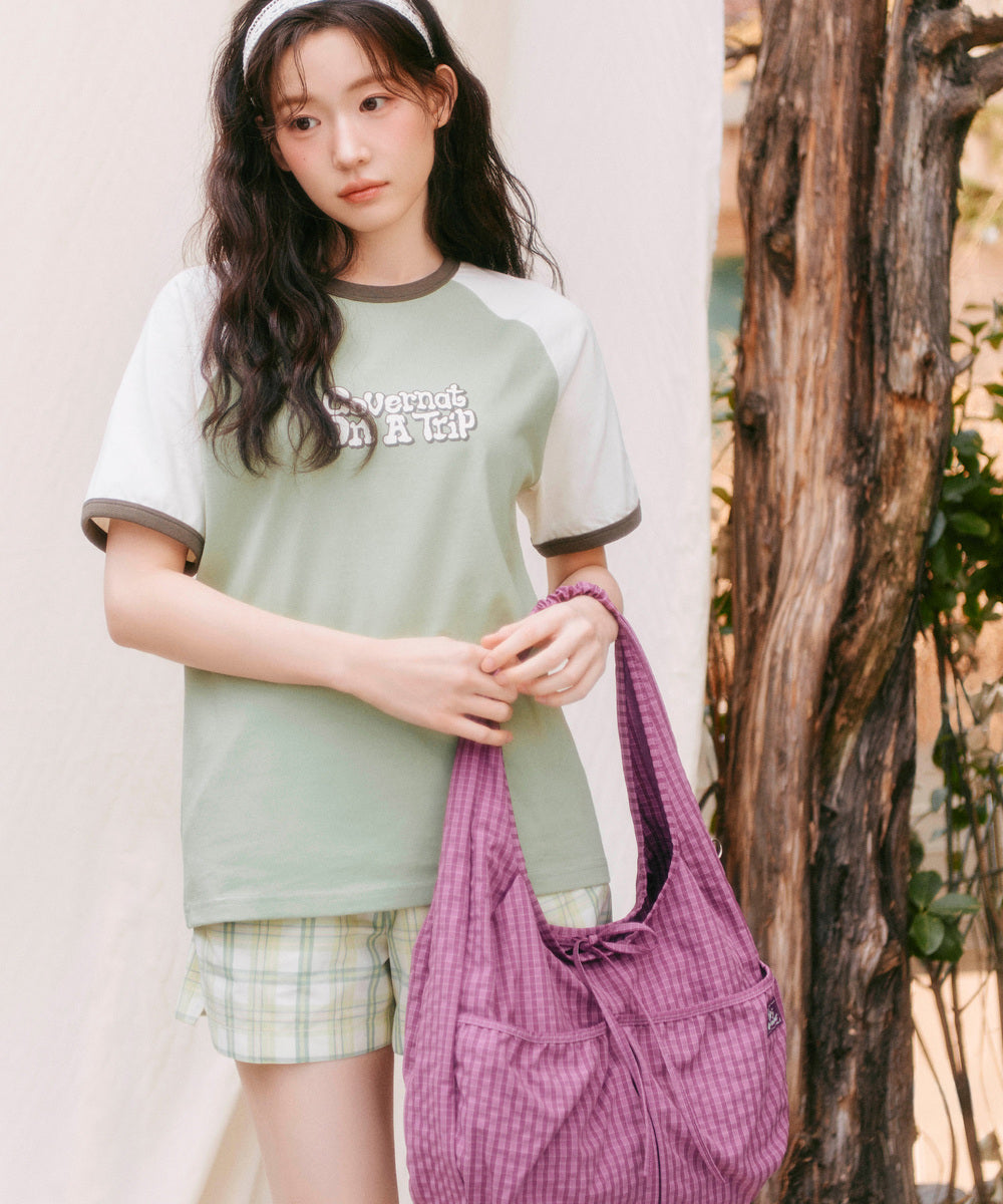 Covernat [Worn by Yunji Choi] Women's Shring Egg Eco Bag Purple