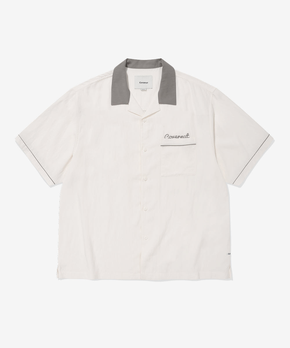 Covernat Bowling Half-Sleeve Shirt Ivory