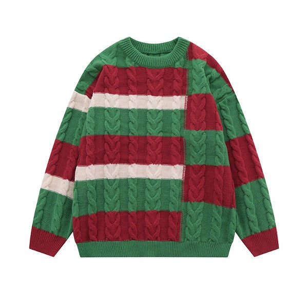 Gababa [Daily Shipping/High Demand] Unisex Christmas-style Long-Sleeve Knit G77462