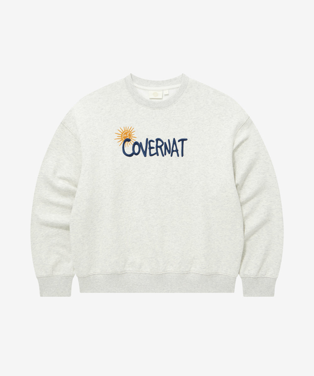 Covernat Women's Soleil Graphic Sweatshirt Oatmeal