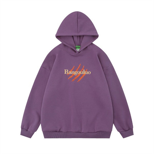Gababa Unisex Hatched Point Hip Oversized Hoodie G77932