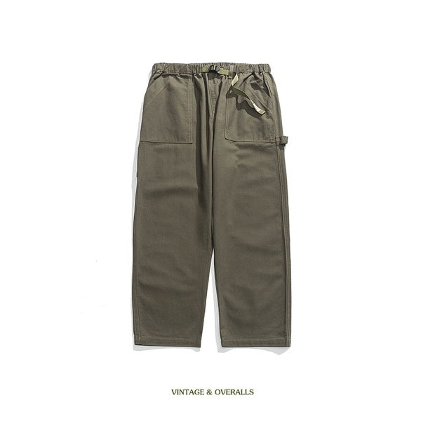 Gababa Unisex Casual Banding Pants with Belt G77602 (Plus Size S~2XL)