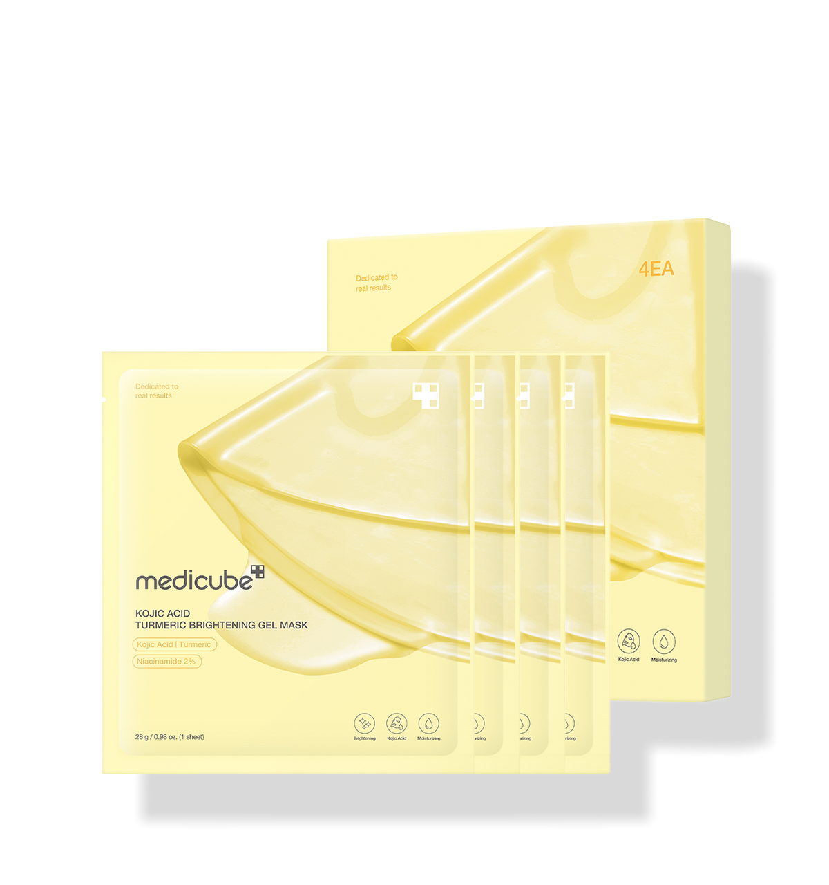 medicube Kojic Acid Turmeric Vita Gel Mask 4 sheets